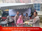 Gerakan Pangan Murah Polsek Bukit Diserbu Warga