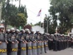 Dukung Penuh Pengamanan Aksi Polres Bm Terjunkan Personil