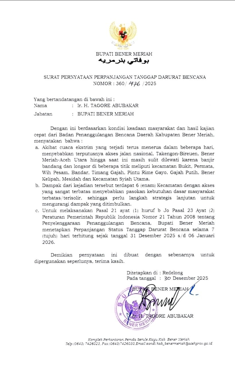 Status Tanggap Darurat Bencana