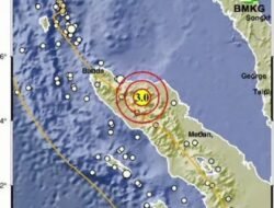 Lagi, Gempa Berkekuatan 3.0 Magnitudo Guncang Bener Meriah    