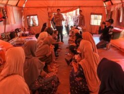 Mahasiswa STIK-PTIK Lemdiklat Polri Hibur Anak Pengungsian Bener Meriah 