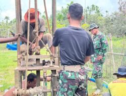 Air Bersih Mulai Terwujud, Satgas TMMD Ke-127 Bangun Sumur Bor di Jeumpa Sikureung