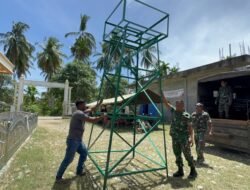 Satgas TMMD Ke-127 Kodim 0111/Bireuen Turunkan Tower Air, Perkuat Akses Air Bersih Masyarakat 