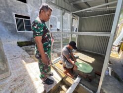 Satgas TMMD Bangun Fasilitas MCK di Desa Jeumpa Sikureng, Sanitasi Warga Semakin Baik