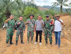 Dansatgas TMMD Turun Langsung Cek Pembangunan Jalan Jeumpa Sikureng