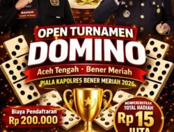 Turnamen Domino Piala Kapolres Jadi Wadah Silaturahmi Warga Aceh Tengah–Bener Meriah