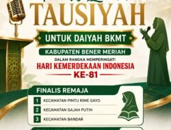 Enam Kecamatan Melaju ke Final Lomba Tausiyah Daiyah BKMT Bener Meriah