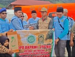 BKPRMI Bener Meriah Salurkan Bantuan untuk Korban Kebakaran Jeget Ayu